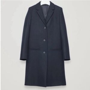 COS Navy Wool Women's Coat